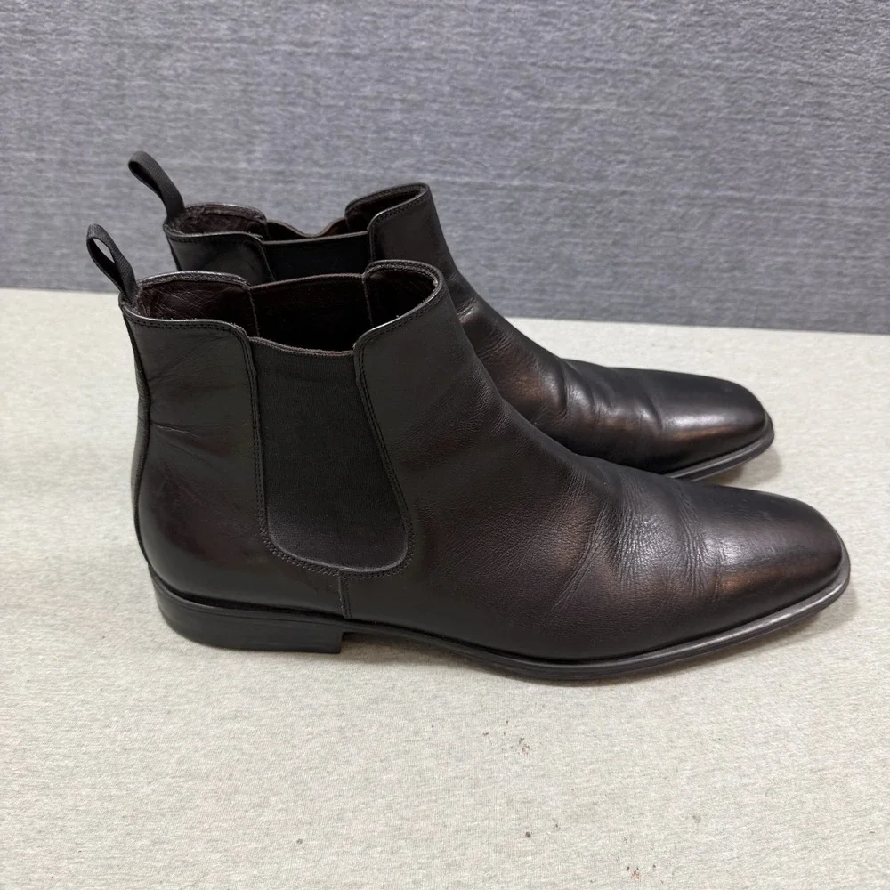 To Boot New York Chelsea Boots 12 Black Leather Italy Adam Derrick Mens 8150